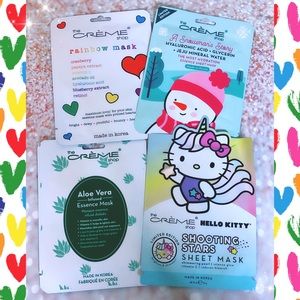 Bundle Lot 4 The Creme Shop Masks Hello Kitty ++